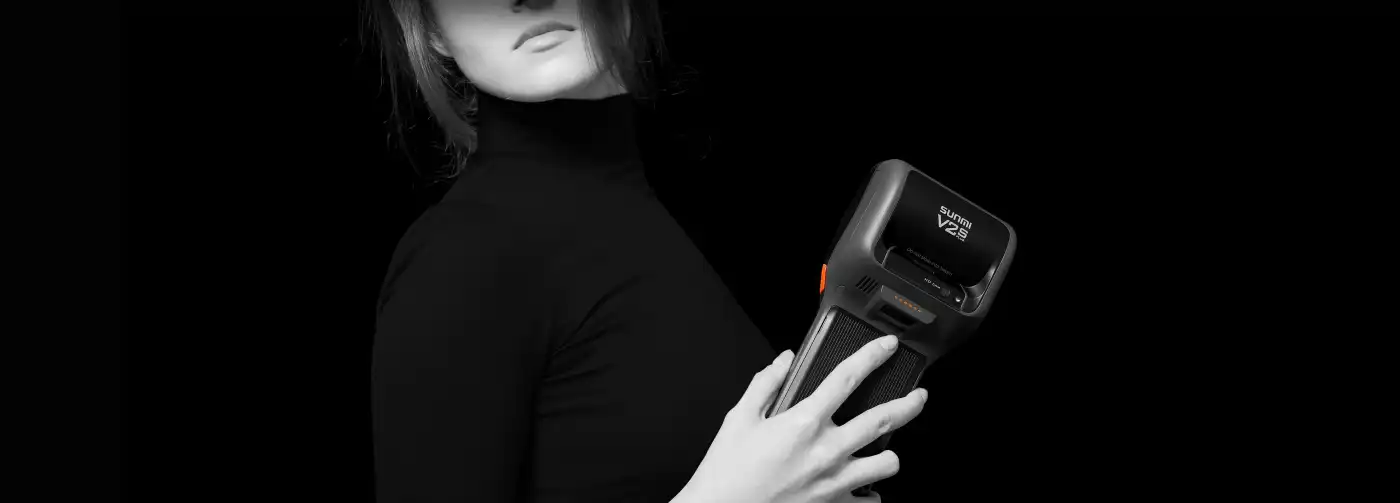 SUNMI V2s PLUS device for field service workflows