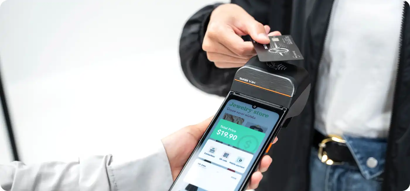 SUNMI V3 Family device for retail workflows